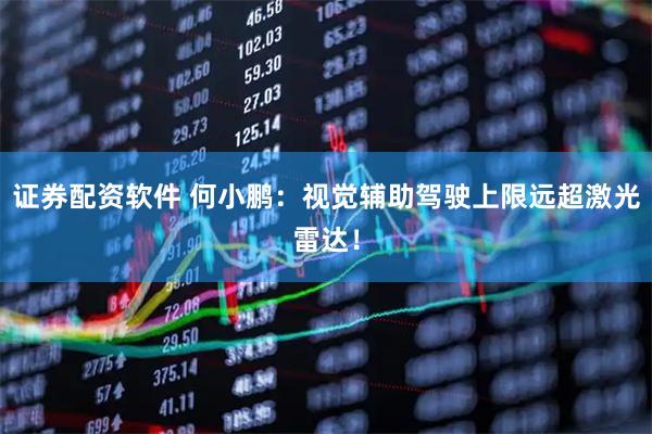 证券配资软件 何小鹏：视觉辅助驾驶上限远超激光雷达！